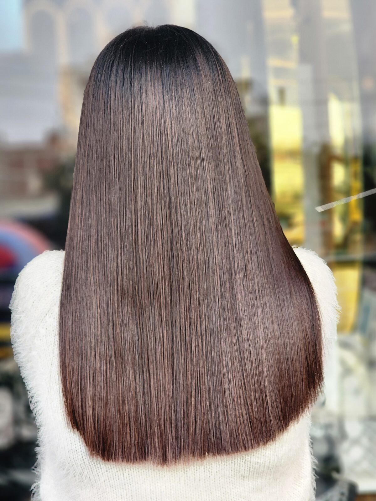 Hair before transformation